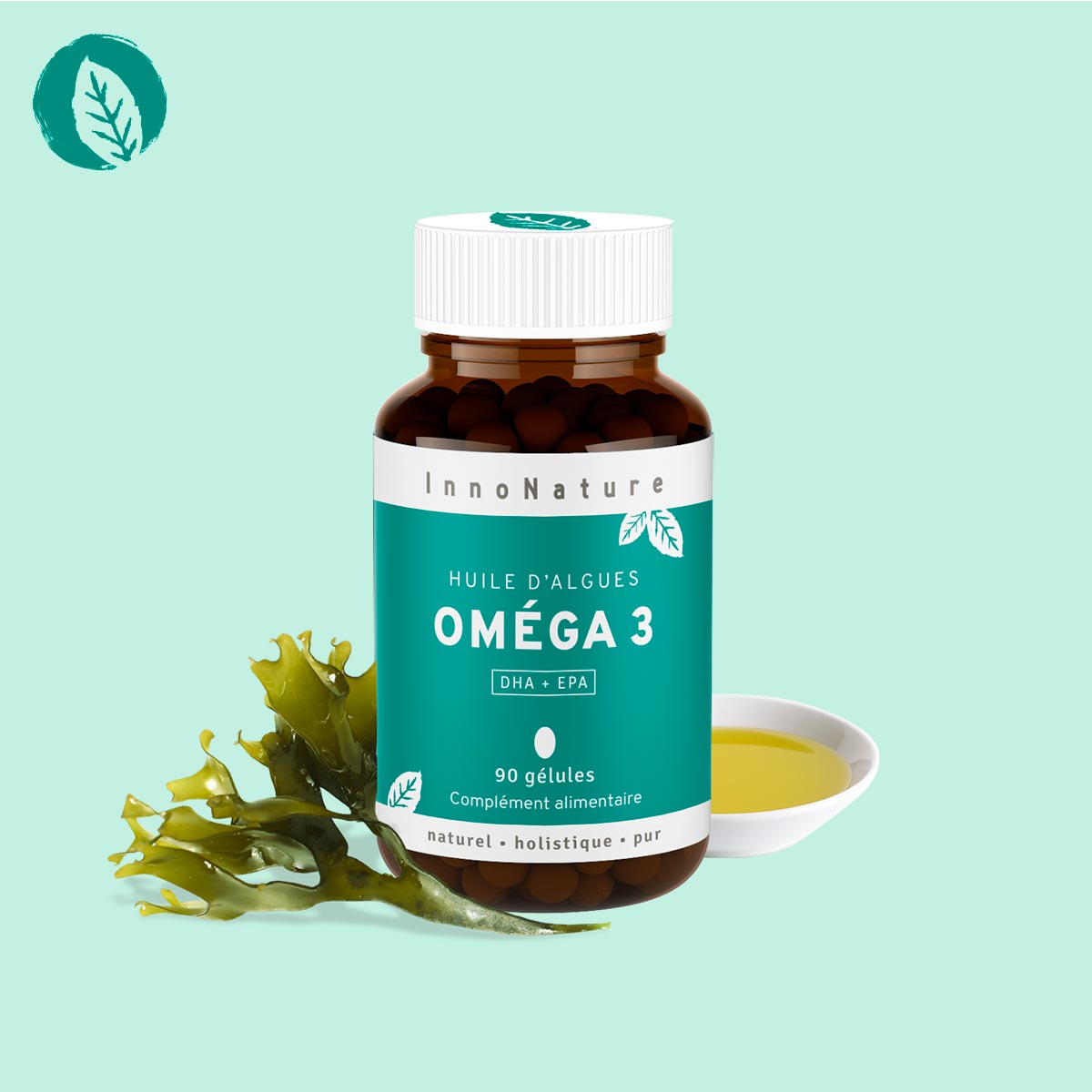 Omega 3 vegan DHA, Omega 3 d'algues marines
