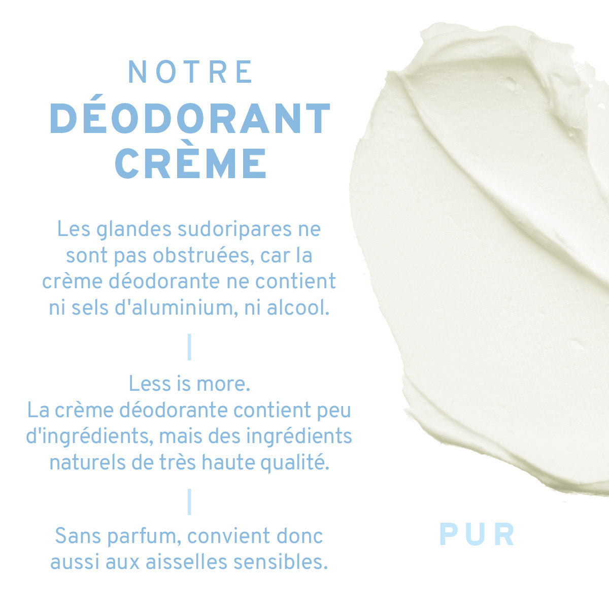 Déodorant Crème Naturel Pur